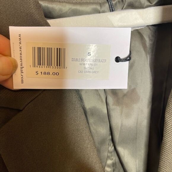 Boxy Blazer NWT WeWoreWhat $188 SIZE SMALL - Picture 6 of 11